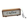 thumbnail image 5 of TISHITA Coffee Sign Frame with Light Coffee Bar Decoration Table Lamp Wooden Night for Farmhouse NightStand Birthday Gift Wood Color, 5 of 8