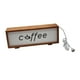 thumbnail image 5 of Marco de letrero de café con lámpara de mesa de luz 10.24x2.36x3.94 "Decoración decorativa de la estación de café para restaurantes de cocina de café Color de madera, 5 of 8