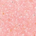 thumbnail image 3 of Transparent Colours Glass Round Beads with Glitter Powder Round Hole Pink 4x3mm Hole: 1.4mm about 4500pcs/pound, 3 of 4