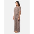 thumbnail image 4 of Fruit of the Loom Women's Soft and Breathable Short Sleeve Boxy Top and Wide Leg Pajama Set, Sizes S-4X, 4 of 14