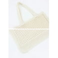 thumbnail image 3 of Kukuzhu Hobo Bag for Women Wool Woven Hollow Handbag Shoulder Bag Top Handle Bag Purse Travel Beach Mesh Bag Totes, 3 of 6