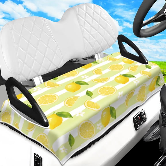 Superfine Fiber Golf Cart Seat Cover Lemon 785x1300mm