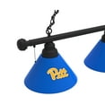 thumbnail image 2 of University of Pittsburgh 3 Shade Billiard Light with Black Fixture, 2 of 5