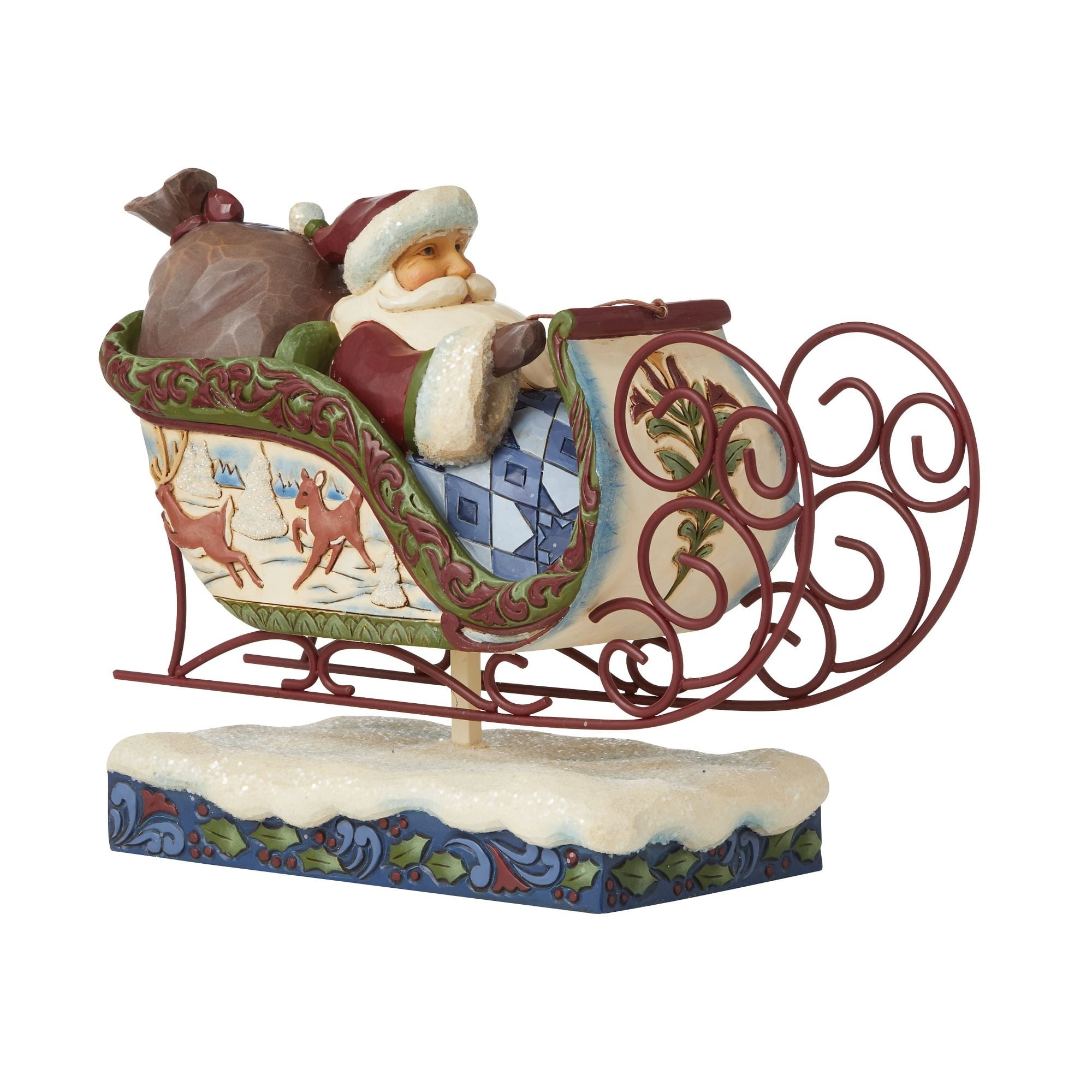 Jim Shore Heartwood Creek Victorian Christmas Reindeer Figurine 