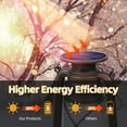 thumbnail image 4 of Solar Lantern Outdoor Waterproof,LED Vintage Flickering Flame Solar Lights,Camping Lamps,Solar Powered Hanging Rustic Heavy Duty Lantern Landscape Decor for Patio Garden Yard Deck Pathway,2Pack, 4 of 9