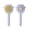 Purple/Green/Yellow, variant on Self-Cleaning Cat Brush - Effortlessly Remove Loose Hair with Gentle Glove Brush for Shedding Control, Soft Bristles for All Cats (Purple/Green/Yellow) - Painless Grooming & Easy Hair Cleanup