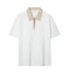 thumbnail image 4 of pstuiky camisetas para hombre, Camisa de manga corta con cuello vuelto y cremallera informal de color liso para hombre camisas casuales para hombre m, 4 of 7