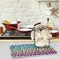 thumbnail image 2 of GZHJMY Rainbow Leopard Printed Absorbent Dish Drying Mat, 16 x 18 Inches Microfiber Kitchen Countertop Table Protector Multi-Purpose Counter Rack Sink Drainer Pad, 2 of 6