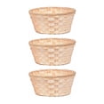 thumbnail image 4 of SHISUYAN 3Pcs Bamboo Baskets Useful Storage Baskets Lightweight Baskets for Home, 4 of 8