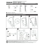 Panacea 72 In. Metal Garden Obelisk Outdoor Trellis, Decorative Windmill for Climbing Plants, Vines, and Flowers