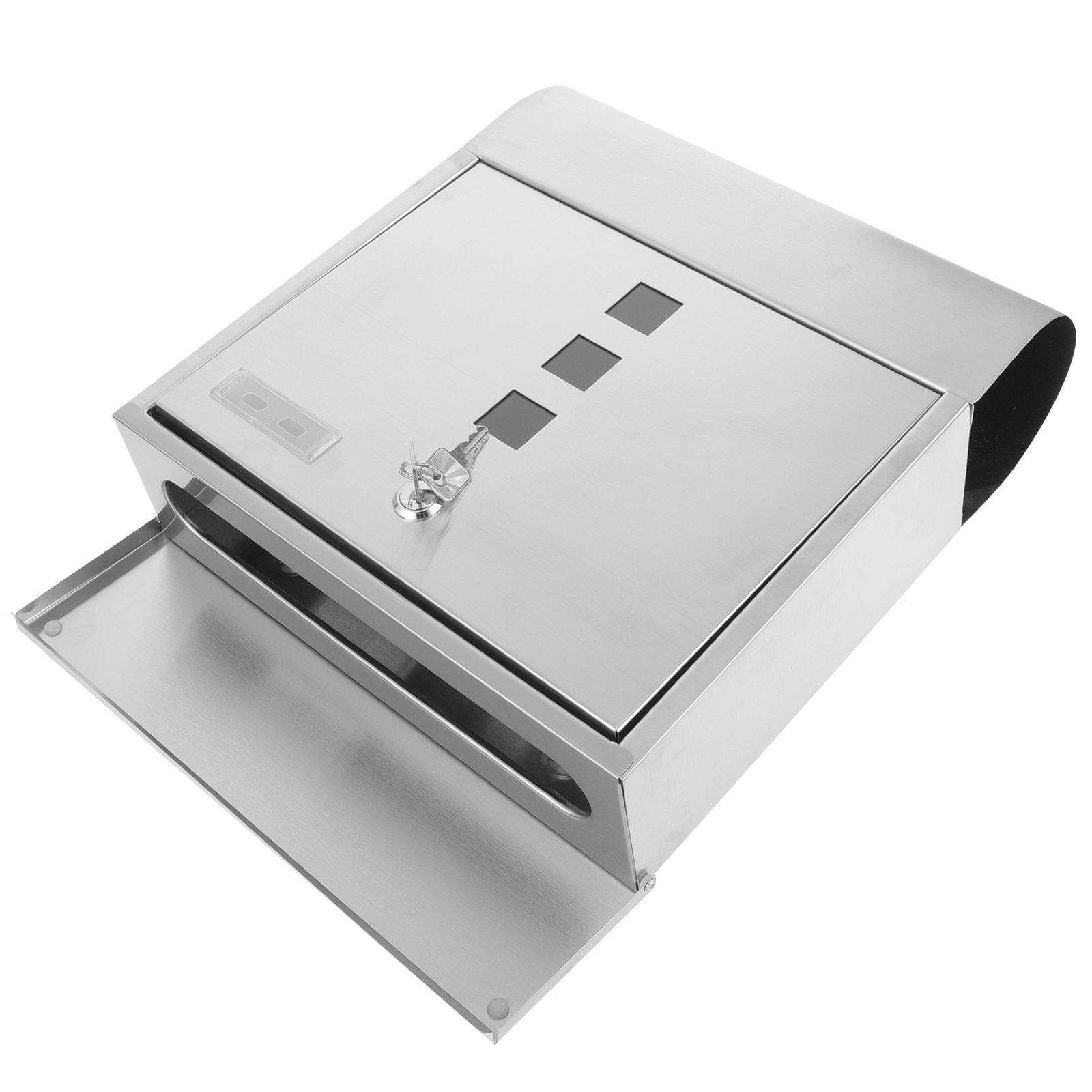 LABELEPH 1Pack Simple Style Mailbox for Home Wall Mounting Wall Mounted Mailbox 12.58X11.79X3.34in