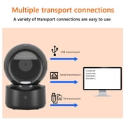 NETUM Automatic Omnidirectional 2D QR Barcode Scanner, Hands-Free USB Wired Desktop Barcode Reader for Warehouse, Supermarket, Retail Store, Pos System(Black)