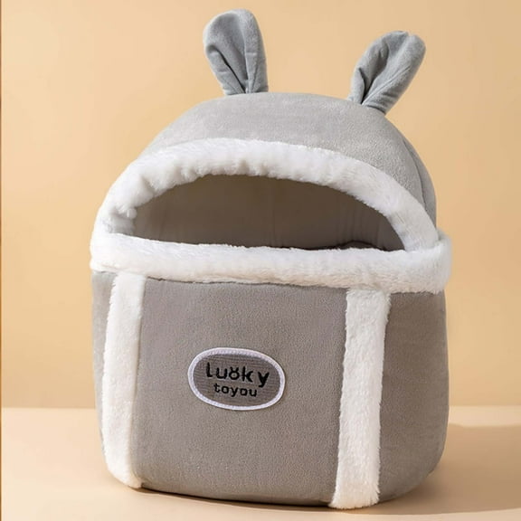 EWASWON Guaranteed On-Board Travel Pet Carrier,Cats Bag Winter Out Hand Bag Plush Thick Warm Pet Dog Bag