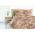 thumbnail image 3 of Ambesonne Flower Down Alternative Quilt Comforter, Delicate Exotic Apple Dreamy, Queen, Peach Coral and Fawn, 3 of 5