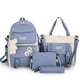 thumbnail image 1 of 4pcs Sets Kawaii Girls Backpack For Student School Bag Teenager Girls Schoolbag Large Capacity Backpack Women Travel Rucksack, 1 of 4