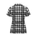thumbnail image 6 of CHAQLIN Houndstooth Pattern 1/4 Zip Hiking Shirt for Outdoor Activities Tennis Shopping, Quick Dry Golf Polo Tops Half-Zip Polyester Polo Shirts, 6 of 8
