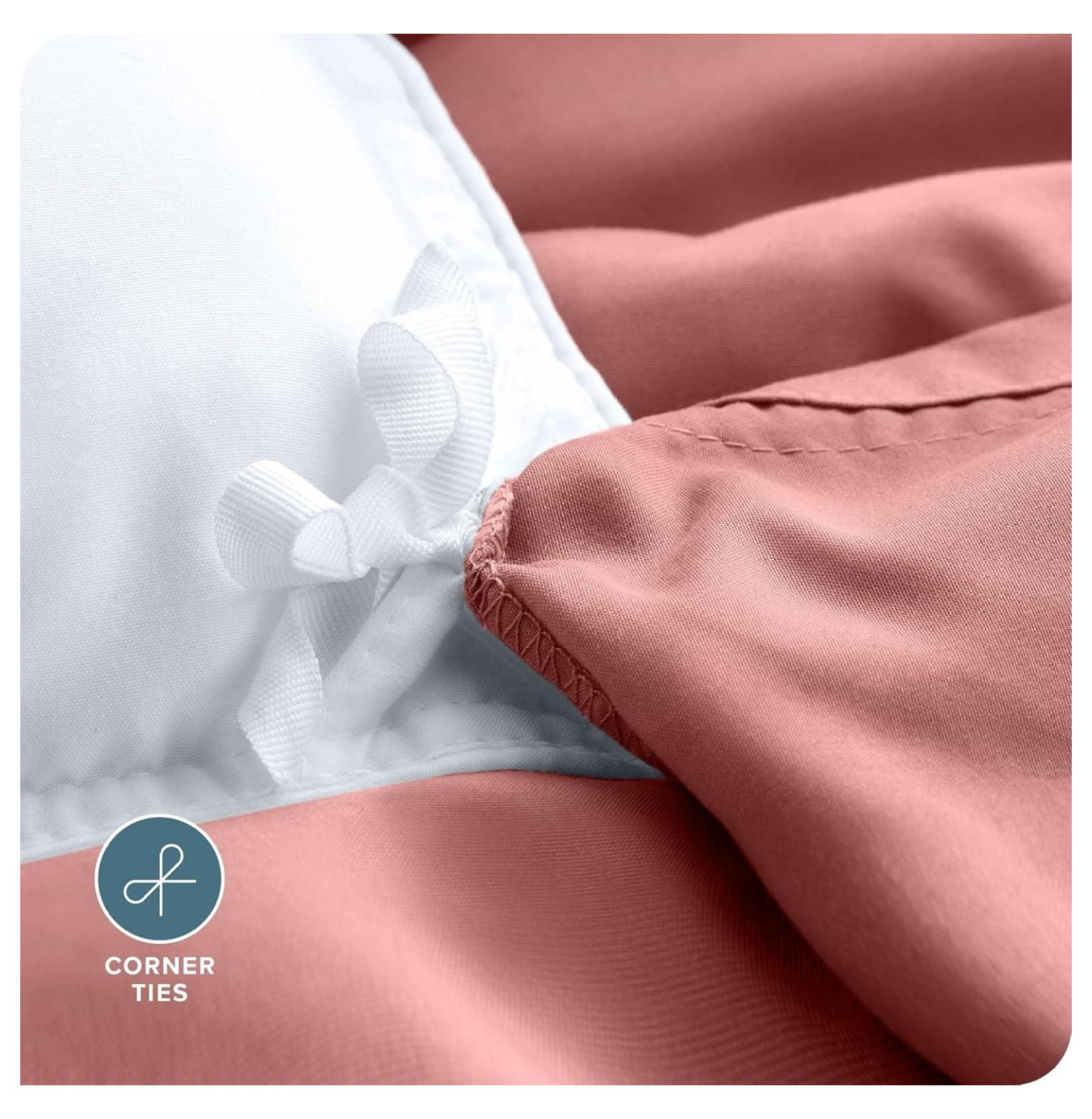 Bedding Duvet Cover King Size - Premium 1800 Super Soft Collection - Lightweight, Cooling - Soft Breathable Bedding Duvet Cover (King, Dusty Rose)