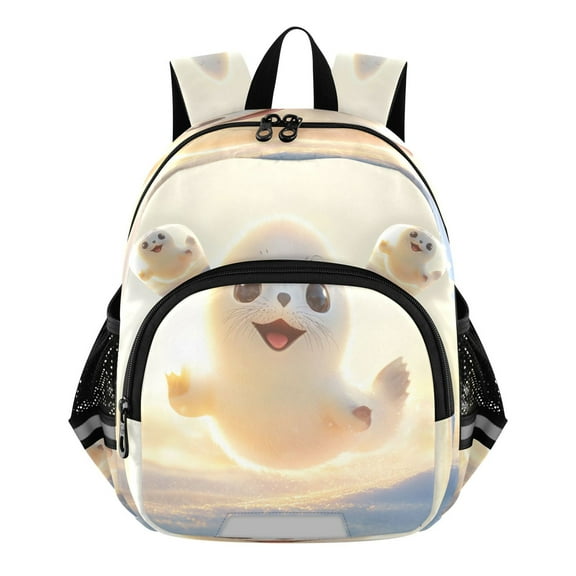DIXRUYEE Backpack Lovely Seal Dancing Pattern Pattern Suitable Schoolbag