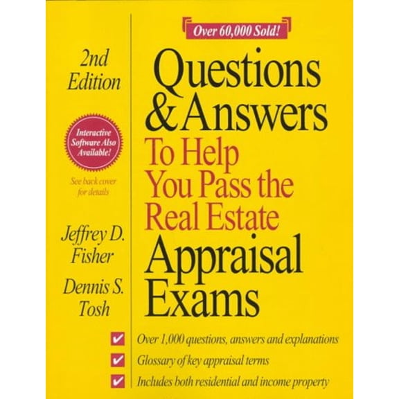 Pre-Owned Questions & Answers to Help You Pass the Real Estate Appraisal Exams (Paperback) 0793109264 9780793109265