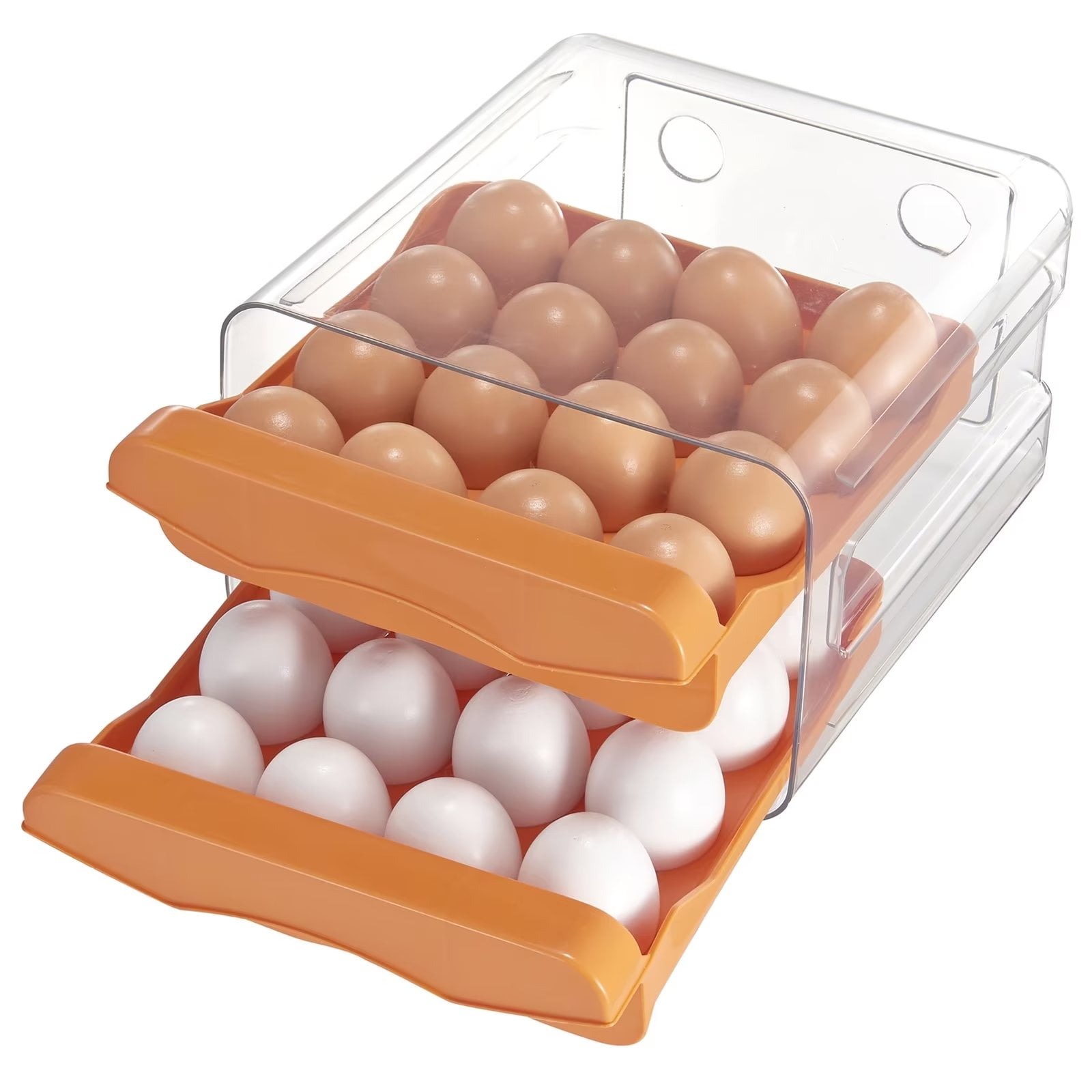 Hershuing 32 Grid Capacity Egg Holder for Refrigerator, Household Egg