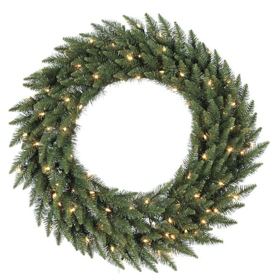 Vickerman 72" Camdon Fir Artificial Christmas Wreath with Mini Lights in Green