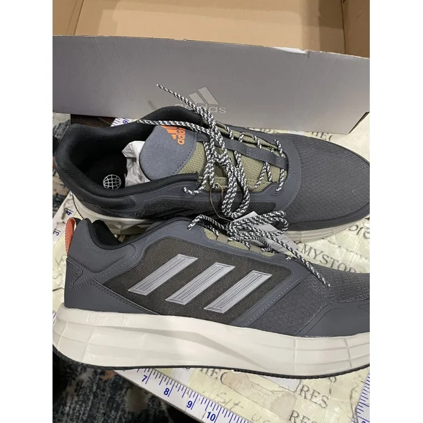 new Adi - das Duramo Protect Grey/Iron Metallic/Beam Orange Sneaker Mens Size 11.5