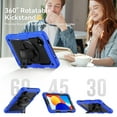 thumbnail image 3 of XYX For Xiaomi Redmi Pad SE 8.7 inch 2024, 360 Rotating Shockproof Cover with Stand, Screen Protector, Shoulder Strap, Blue, 3 of 7