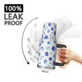 thumbnail image 3 of 40oz Pioneer Flower Floral Print Pattern Insulated Tumbler with Handle, BPA-Free Leak Proof Lid and Straws, Double Wall Vacuum, Hot 12h/Cold 34h, 3 of 6