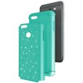 thumbnail image 3 of Kaleidio Case For iPhone 8 Plus, iPhone 7 Plus [Glitter Impact] 2-Piece Armor [Shockproof] Dual Layer Protector Cover [Teal/Teal], 3 of 4