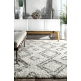 thumbnail image 6 of nuLOOM Iola Soft & Plush Shag Area Rug, 5' 3", White, 6 of 7
