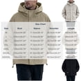 thumbnail image 3 of LYSMORA Men's Hooded Windbreaker Jacket Zip‑Snap Closure Long Sleeve Utility Rain Coat with Drawstring Hood Relaxed Fit Outerwear for Winter Outdoor, 3 of 7