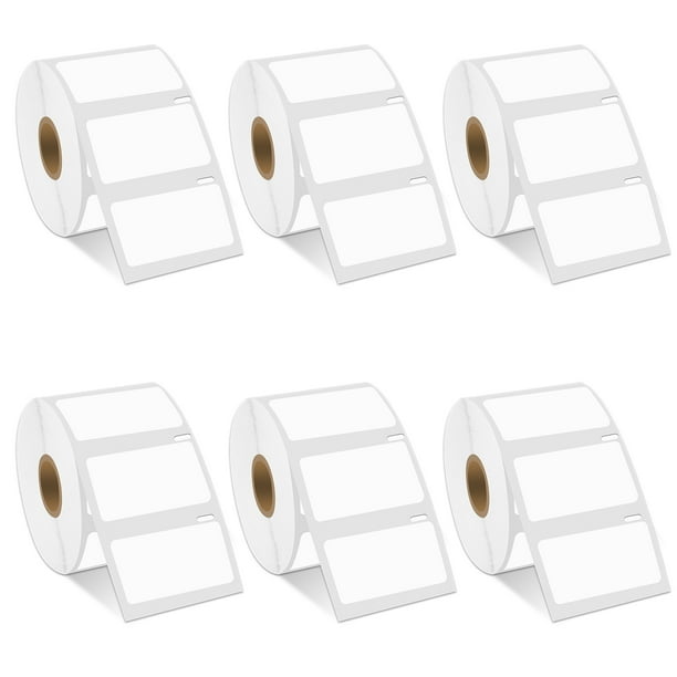GREENCYCLE 6 Roll (1000 Labels/Roll) Medium White Multipurpose Label Compatible for Dymo 30334 2-1/4