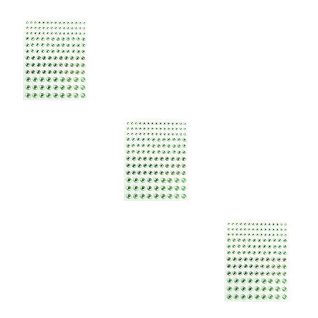 Vogacara Ojo Cara Pegatinas de diamantes de imitación Cristal Sin pegamento Brillo Frente Maquillaje Joyería Festival Accesorio DIY Decoraciones Verde Type1 NO1 Vogacara CBP462881