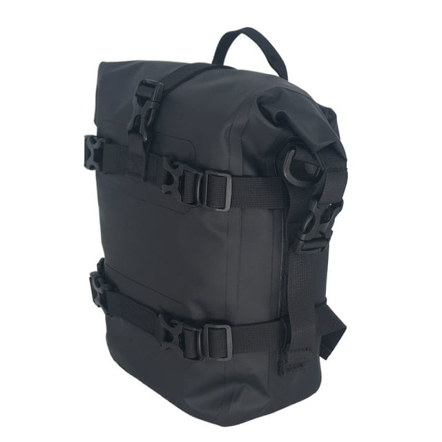 relayinert Motorcycle Waterproof Bag Durable Fiber Portable Tail Easy To Large Motorcycle Motorcycle Bag Waterproof Saddle Bag black 8l