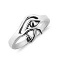 thumbnail image 4 of AeraVida Everyday Egyptian Eye of Horus Sterling Silver Ring-5, 4 of 4