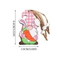 thumbnail image 4 of 9PCS Easter Wooden Hanging Ornaments Easter Decorative Pendant Birthday Party Hanging Pendant for Festival Decoration Home Decor Holiday Party Supplies, 4 of 7