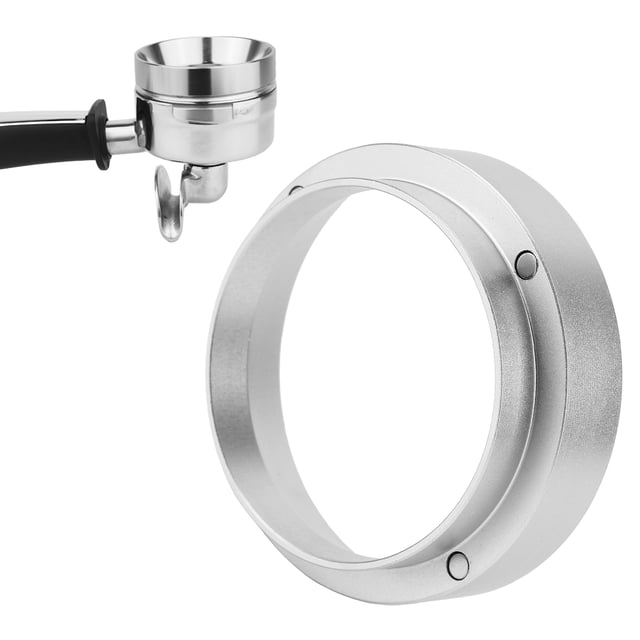 Aluminum Dosing Funnel with Replacement for Coffee Machine - Easy to Operate, Observes Powder Volume - Home or Office Coffee Accessories