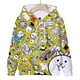 thumbnail image 2 of Sudadera con capucha de dibujos animados The Battle Cats para niños y niñas, tops de otoño, jersey de manga larga para niños, ropa de calle de moda para niños, 2 of 5