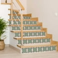 thumbnail image 4 of Mi Alma Floral Green Gray Tile Stickers - Removable Vinyl 4x4, 24 pcs, 4 of 11