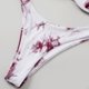 thumbnail image 5 of Trajes de baño Amzcrzy Tankini para mujer, bikini de control de abdomen para mujer, bikini de moda con hombros descubiertos y soporte de acero, traje de baño de dos piezas de color sólido, vino, L, 5 of 6