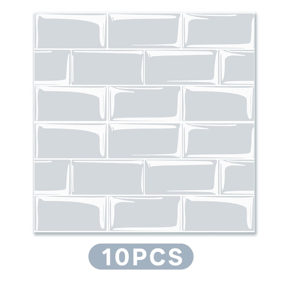 CCOCC 10Pcs Self Stick Wallpaper,Modern Space Accent Wallpaper for Bathroom,Anti-Oil Surface Protection Adhesive Wallpaper,Style1