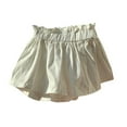 thumbnail image 6 of KyCheLot Toddler Girls Skorts Dressy Solid Color Elastic Waist Pleated Wide Leg Summer Shorts 1-9 Years, 6 of 7