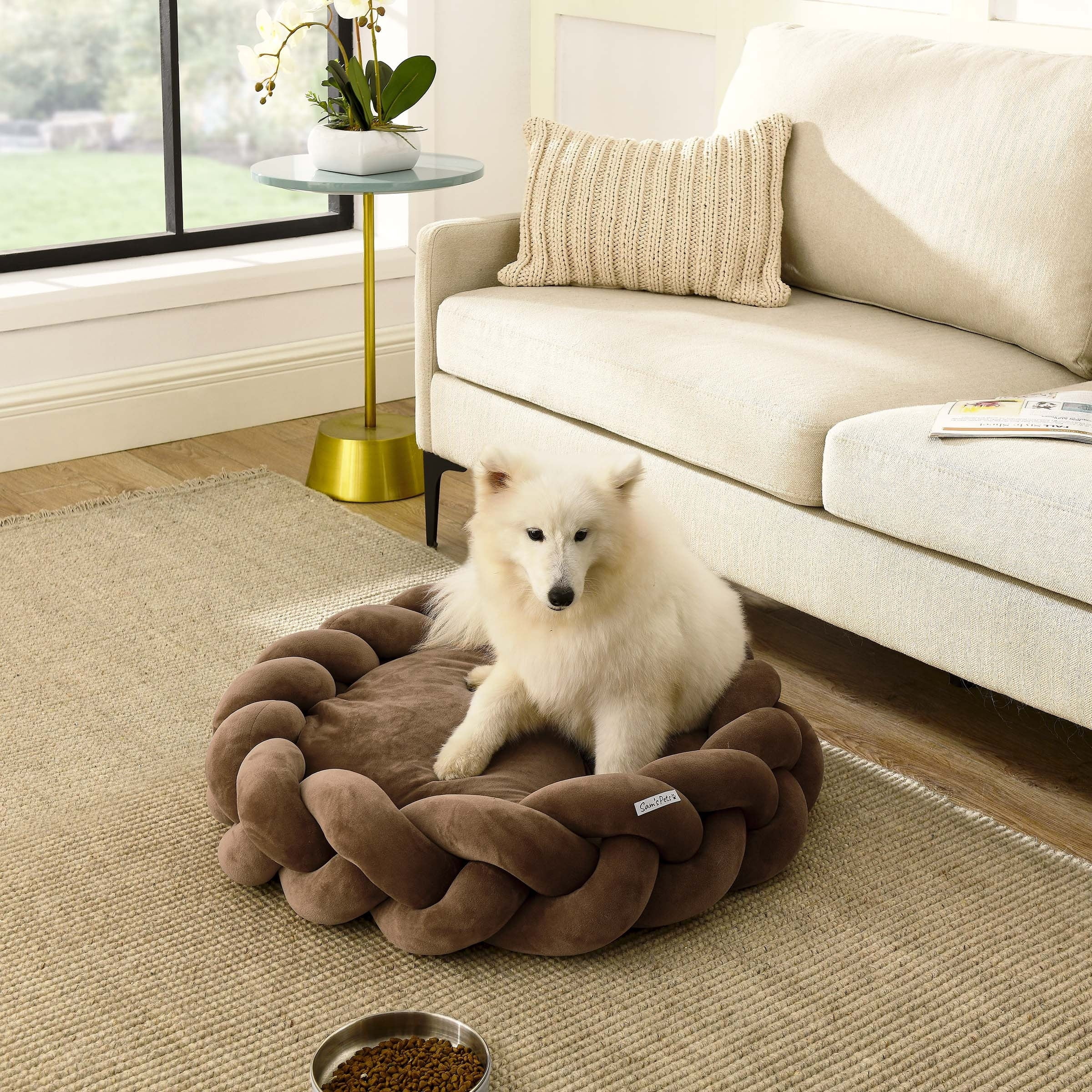 Sam's Pets Ivy 27'' Dog Bed In Brown - 27