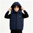 thumbnail image 6 of yillto Boys Puffer Vest Jacket Kids' Outerwear Sleeveless Jackets Thick Warm Fall Winter Coats with Pockets, 6 of 7