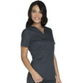 thumbnail image 5 of Cherokee Workwear Core Stretch Scrubs Top for Women V-Neck WW630, XS, Pewter, 5 of 6