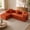 Orange, variant on Leumius 108" Modular Sectional Sofa with L-Shape Chaise, Boneless Cloud Couch with Deep Seat for Living Room, Bedroom Black