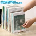 thumbnail image 4 of SAYEEC Acrylic File Holder, Clear File Sorter Desk File Organizer, Sturdy Desktop File Folder Organizer Rack for Envelopes Mail Letter Paper Notebook Electronics Office Supplies, 4 of 7