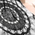 thumbnail image 3 of Black White Tie Dye Mandala Pattern Blanket,Comfortable Soft Flannel Throw Blanket,All Season,Warm Lightweight Blankets for Sofa Bed Couch Living Room Chair,30"x40", 3 of 4