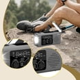 thumbnail image 1 of BELOVING Radio d'Urgence Compacte Multifonctionnelle Radio Météo pour Maison Randonnée Intérieur Gris, 1 of 9