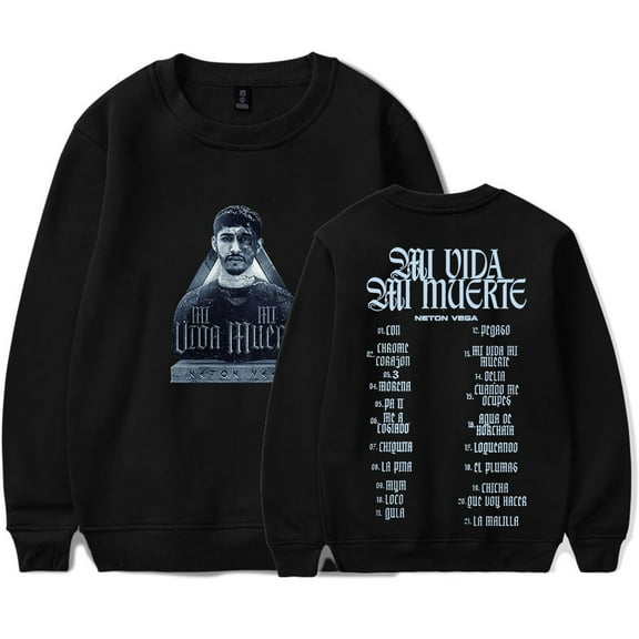 Neton Vega Mi Vida Mi Muerte Merch Long Sleeve Tee Cosplay Unisex Fashion Streetwear Sweatshirts